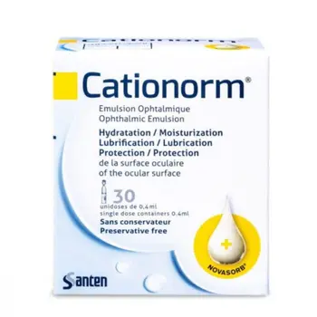 Santen Cationorm Eye Drops 30x0.4ml