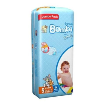 بامبي حفاض كبير جدا رقم5 54قطعة