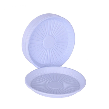 White Round Plate Single Piece