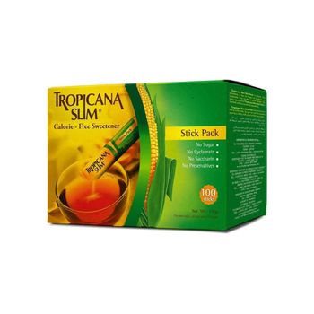Tropicana Slim Calorie-Free Sweetener Sticks 100 Pack