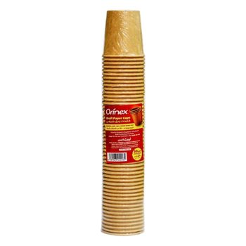 Orinex Brown Kraft Paper Cups 50x120ml