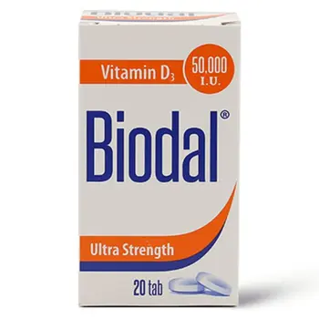 Biodal Ultra Strength Vitamin D3 Tablets 20 Count