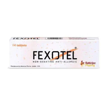 Batterjee Pharma Fexotel 120mg Tablets 14 Count