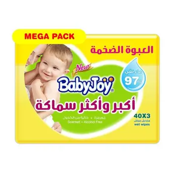 بيبي جوي مناديل مبللة سميكة 120قطعة