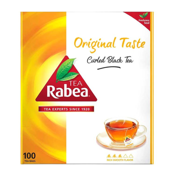 Rabea Curled Black Tea Bags 100 Pieces