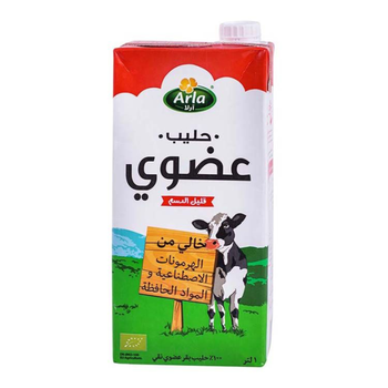 ارلا حليب عضوي قليل الدسم 1لتر