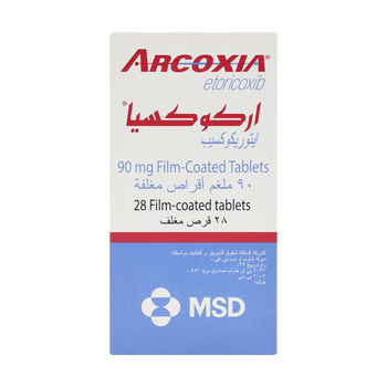 MSD Arcoxia Etoricoxib Tablets 90mg 28 Count