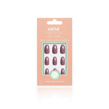 Katia Coffin Dark Nude Press-On Gel Nail
