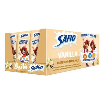 Safio Milk Vanilla  18×185Ml