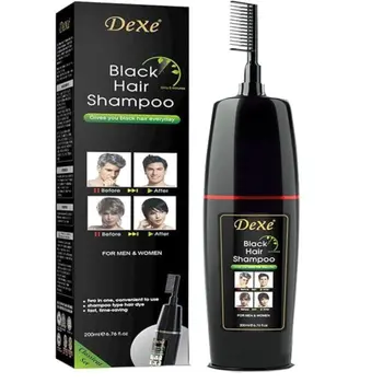 Dexe Black Hair Dye Shampoo 200ml