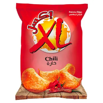 اكسل شرائح البطاطس الحارة 120جرام