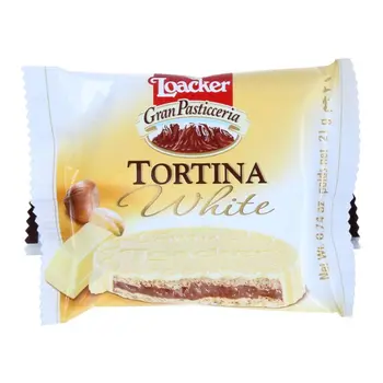 لوكر تورتينا شوكوﻻ بيضاء21جرام