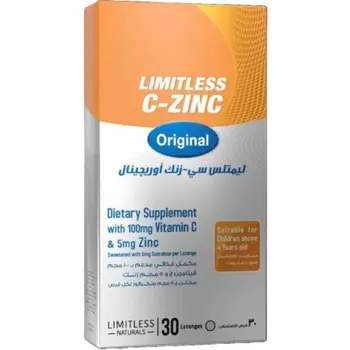 Limitless Naturals C-Zinc Tablets 30 Count