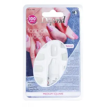 دبيند اظافر فاشن مربعه وسط 100قطعة