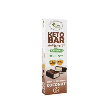 Best Natural Chocolate Coconut Keto Bar 60g
