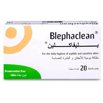 Blephaclean Preservative-Free Eye Pads 20 Pieces