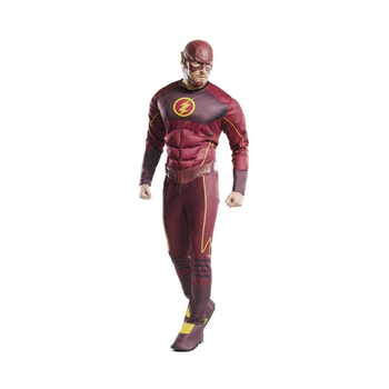 Rubies Adult Deluxe Flash Superhero Costume Red