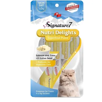 Signature7 Nutri Delights Salmon & Tuna Cat Treats 15g