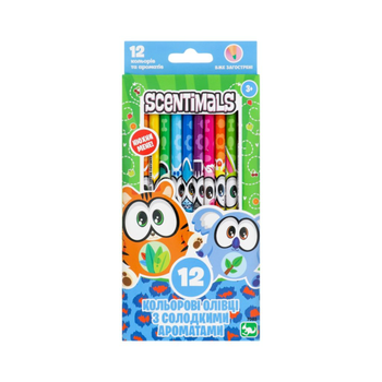 Scentimals Scented Colored Pencils 12 Pieces