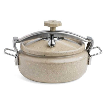 AlRimaya Beige Aluminum Low Pressure Cooker 9L