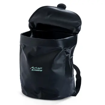 الرماية سلة نفايات قابلة للطي أسود 1قطعة