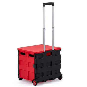 الرماية عربة قابلة للطي أحمر + أسود 50لتر