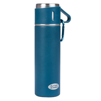 الرماية حافظة مشروبات بمقبض أزرق 500مل