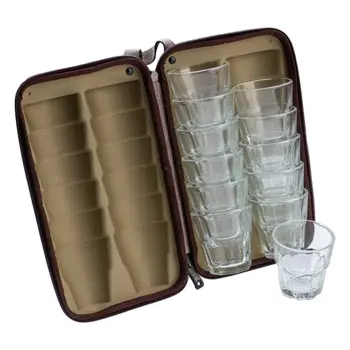 الرماية حافظة كاسات بني فاتح 12قطعة