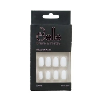 بريف آند بريتي أظافر صناعية الشكل البيضاوي 24قطعة