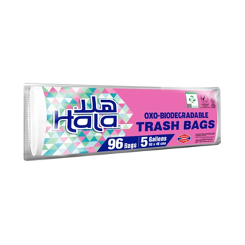Hala Oxo-Biodegradable 5-Gallon Garbage Bags 96 Count