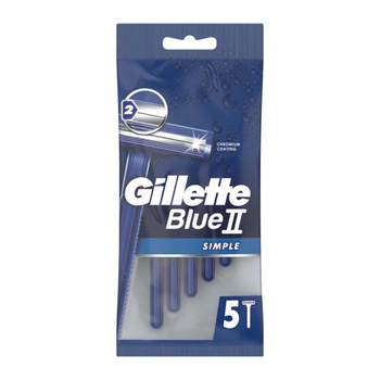 Gillette Blue II Disposable Razors 5 Pieces
