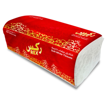 Rex 2-Ply Soft White Tissues 200 Pieces