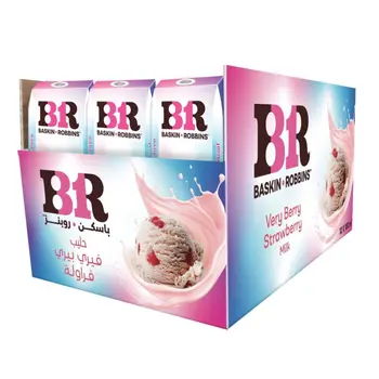 Baskin Robins Flavored Milk Strawberry 12×180Ml