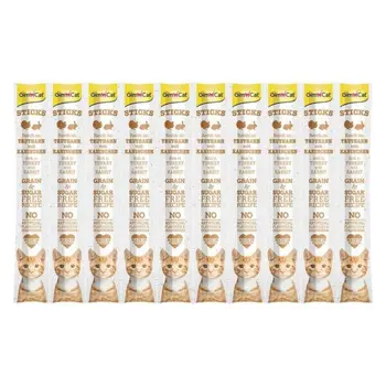 Gimcat Turkey-Rabbit Sticks 10x50g