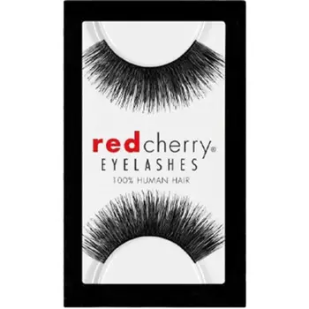 Red Cherry Black Eyelashes 100% Human Hair