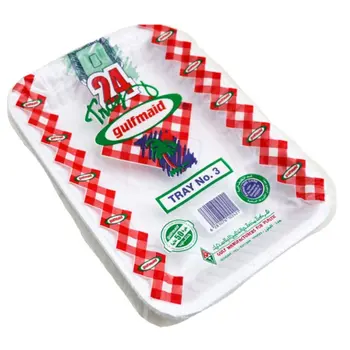 Gulfmaid Rectangle Plastic Tray No. 3 24-Pack