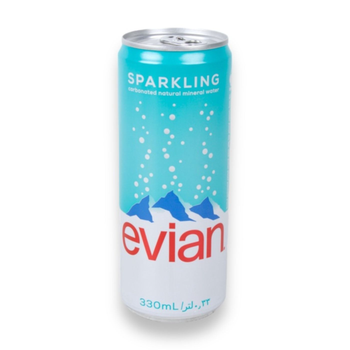 Evian Sparkling Natural Mineral Water 330ml