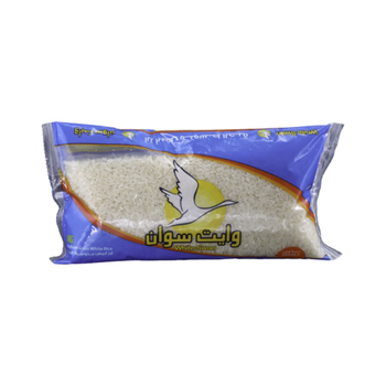 وايت سوان أرز متوسط الحبة أبيض ١كيلو