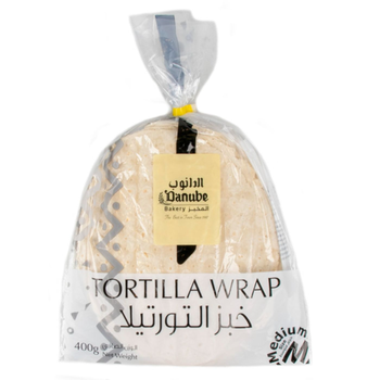 مخبز الدانوب خبز التورتيلا حجم وسط 400جرام