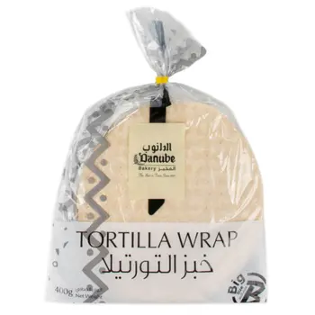 مخبز الدانوب خبز التورتيلا حجم كبير 400جرام