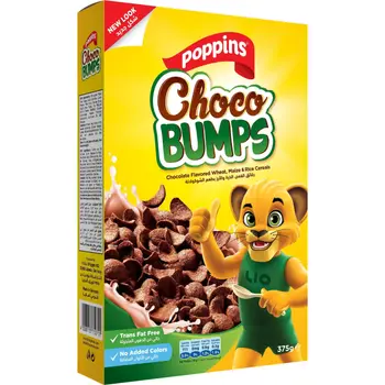 Poppins Choco Bumps Chocolate Cereals 375g