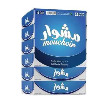 Mouchoir Soft Facial Tissues 6x100 Sheets