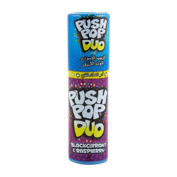 Push Pop Duo Blackcurrant & Raspberry Candy 15g
