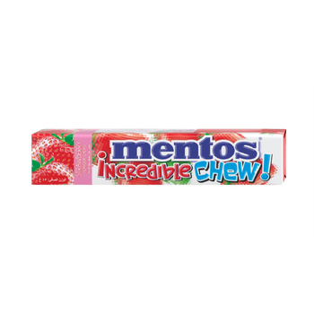 Mentos Strawberry Incredible Chew Candy 10x45g