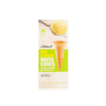 Altimate Mini Traditional Waffle Cones 28x38g