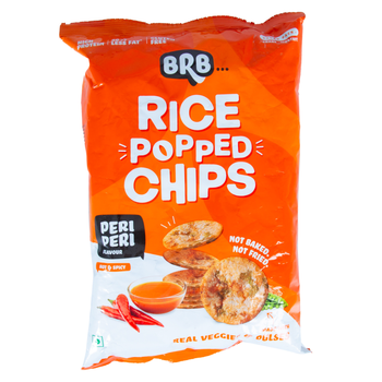 بي آر بي رقائق أرز منفوخة بنكهة بيري بيري 48جرام