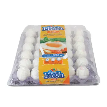 بيض المزرعة الأبيض الطازج صغير 30قطعة