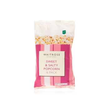 Waitrose & Partners Sweet & Salty Popcorn 6x14g