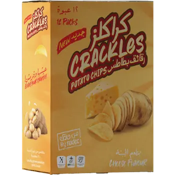 نادك كراكليز رقائق بطاطس بطعم الجبن 12×21جرام