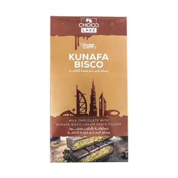 شوكو ليك شوكولاتة الحليب محشوة ببسكو كريم مع عجينة الكنافة 190جرام